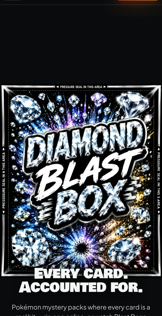 A Blast Bags product screen, the Diamond Blast Box