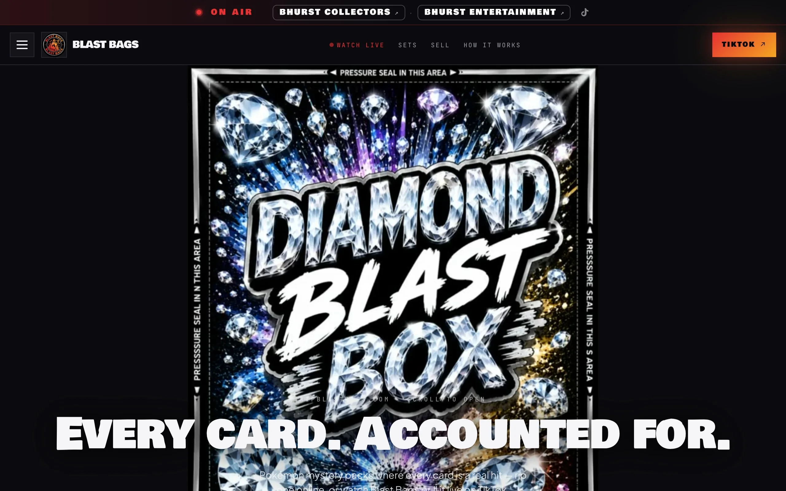 Blast Bags homepage